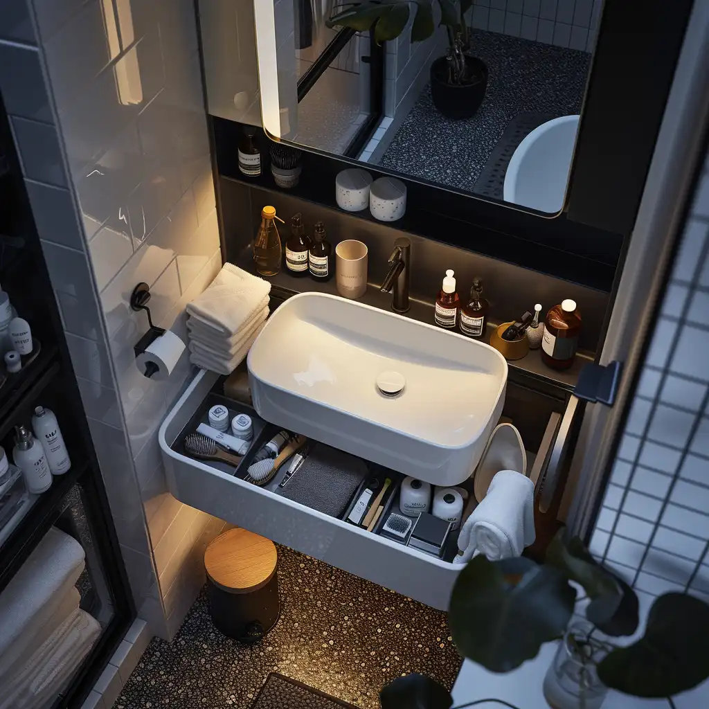 Efficiënte opbergruimte in kleine badkamers